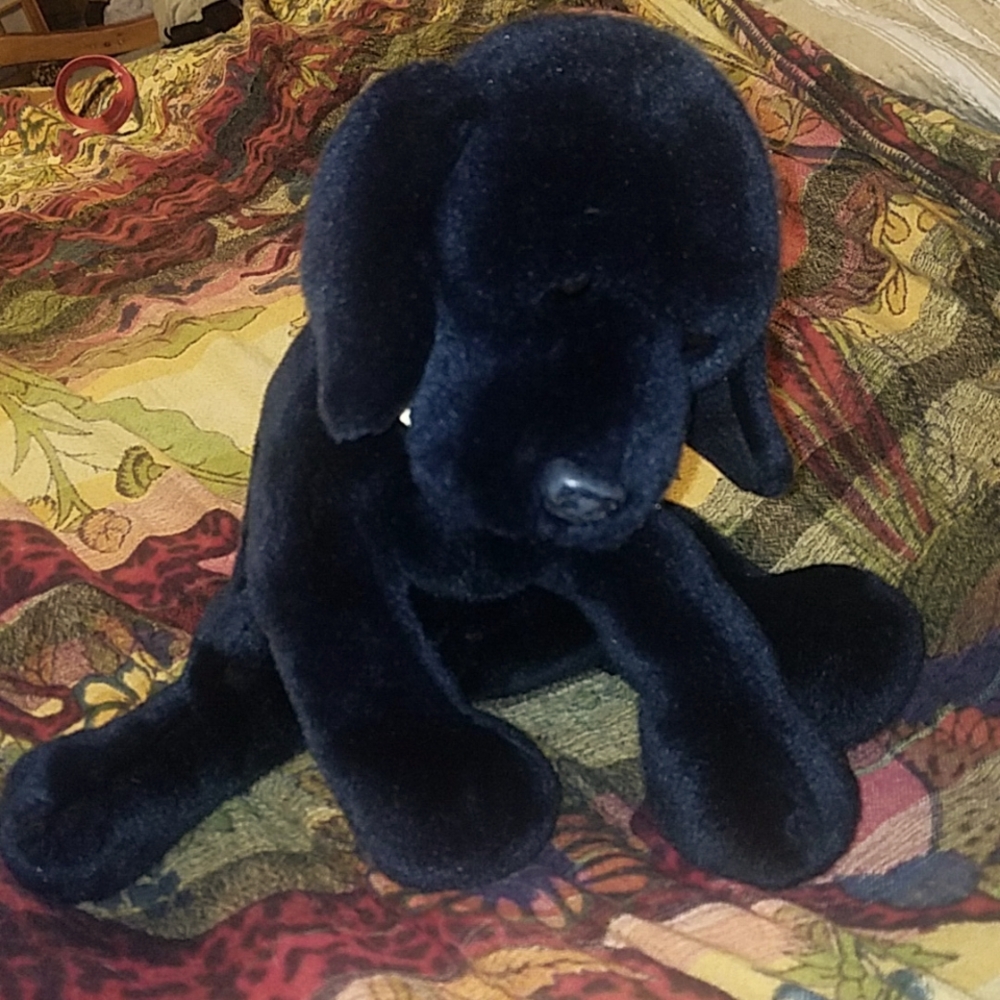 Black lab plush